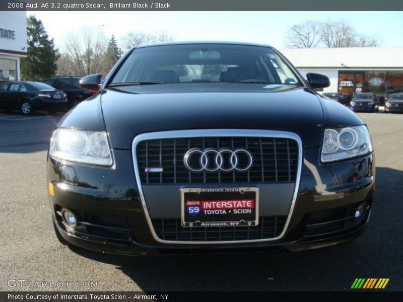 Brilliant Black / Black 2008 Audi A6 3.2 quattro Sedan