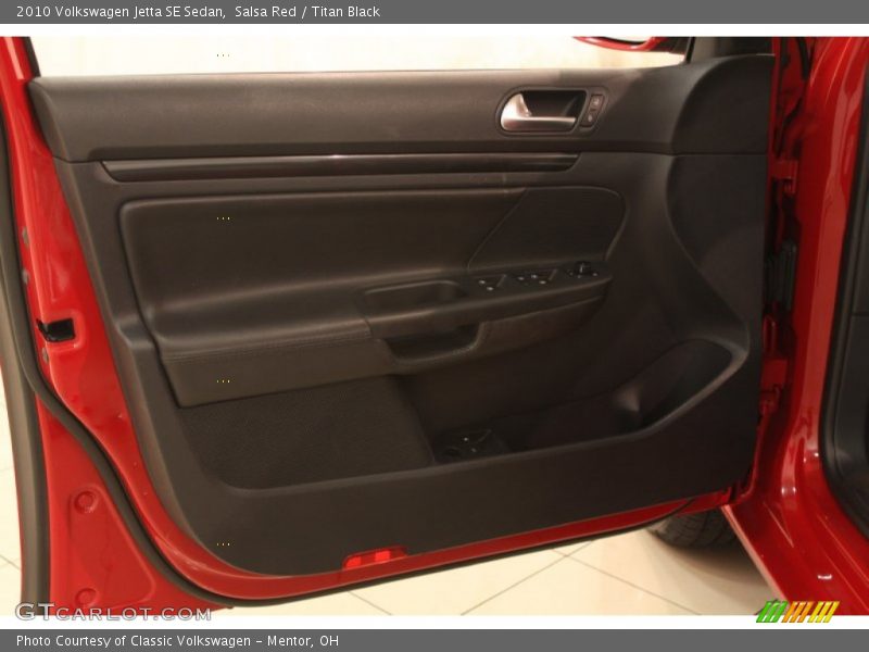 Salsa Red / Titan Black 2010 Volkswagen Jetta SE Sedan