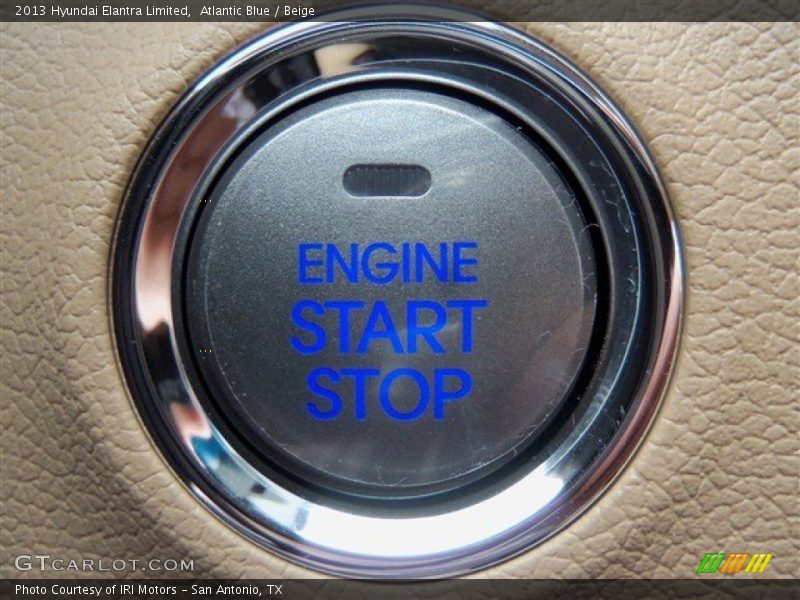 Atlantic Blue / Beige 2013 Hyundai Elantra Limited