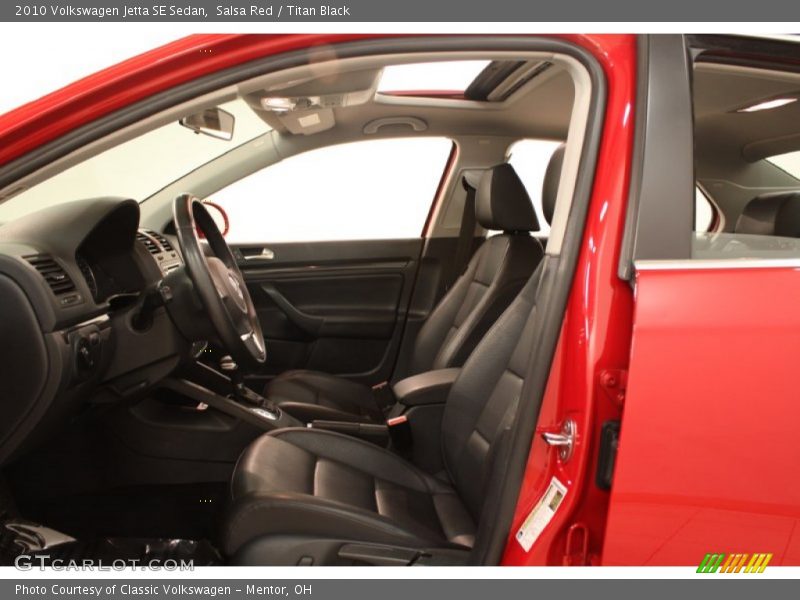 Salsa Red / Titan Black 2010 Volkswagen Jetta SE Sedan