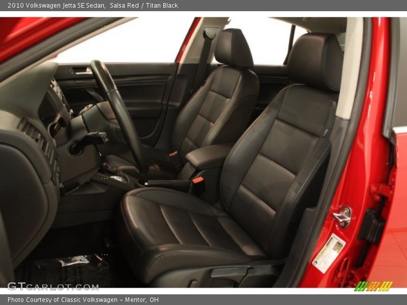 Salsa Red / Titan Black 2010 Volkswagen Jetta SE Sedan