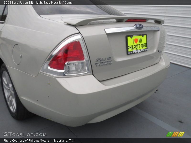 Light Sage Metallic / Camel 2008 Ford Fusion SEL