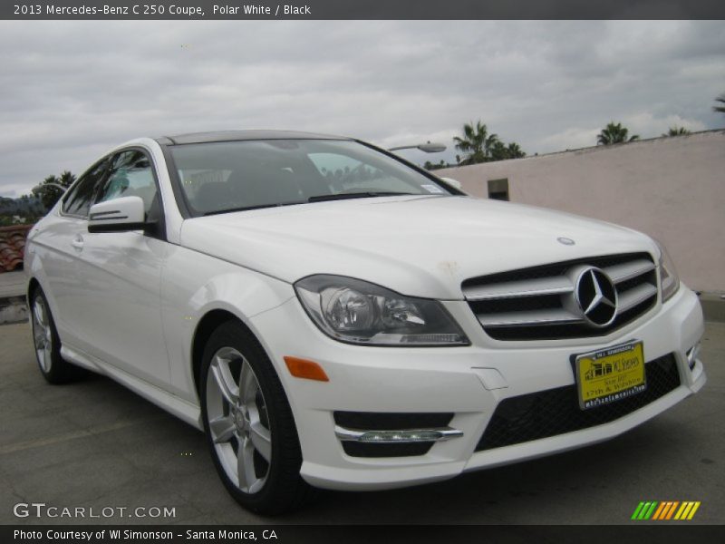Polar White / Black 2013 Mercedes-Benz C 250 Coupe