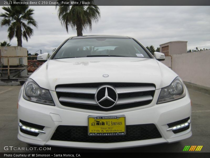 Polar White / Black 2013 Mercedes-Benz C 250 Coupe