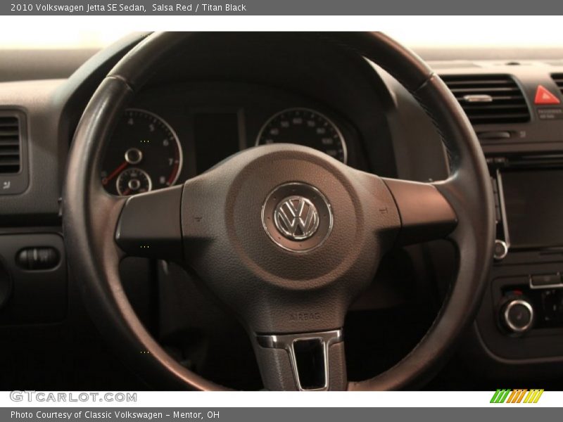 Salsa Red / Titan Black 2010 Volkswagen Jetta SE Sedan