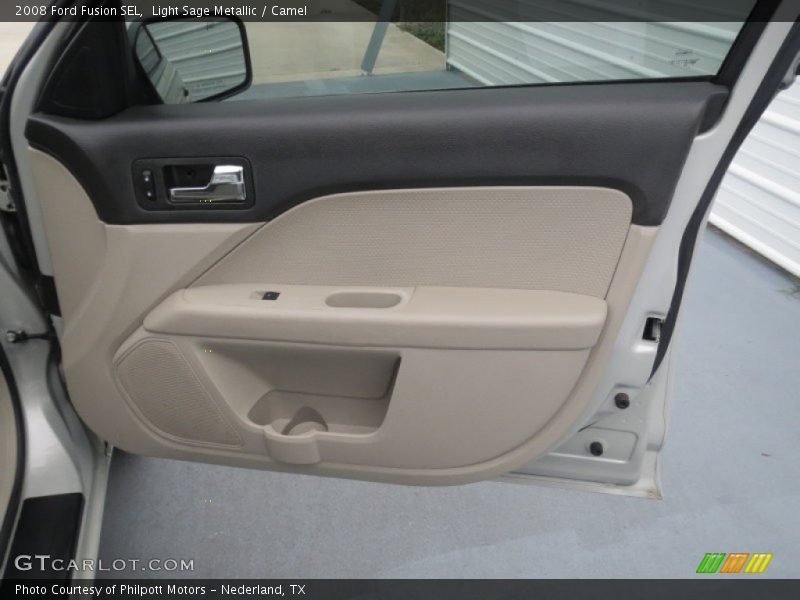 Light Sage Metallic / Camel 2008 Ford Fusion SEL