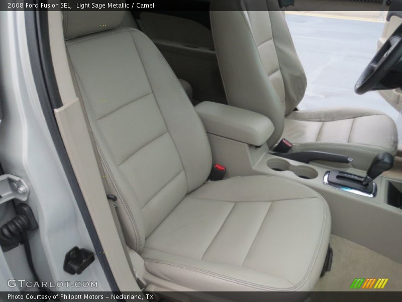 Light Sage Metallic / Camel 2008 Ford Fusion SEL