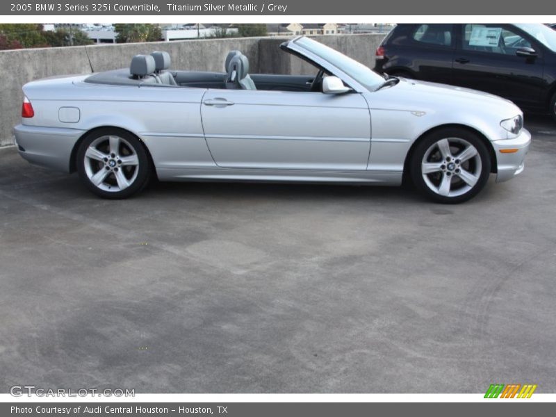 Titanium Silver Metallic / Grey 2005 BMW 3 Series 325i Convertible