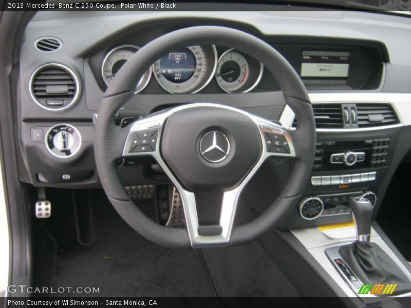 Polar White / Black 2013 Mercedes-Benz C 250 Coupe