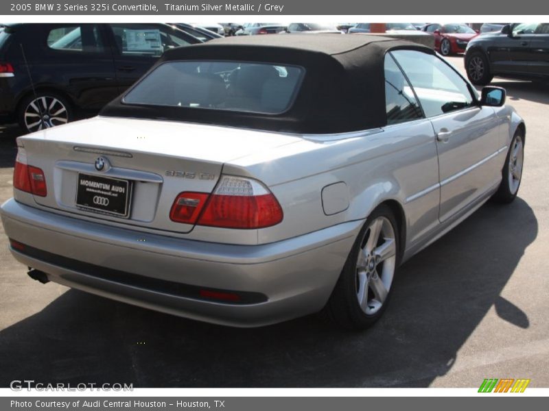 Titanium Silver Metallic / Grey 2005 BMW 3 Series 325i Convertible
