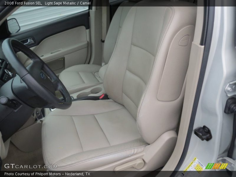 Light Sage Metallic / Camel 2008 Ford Fusion SEL