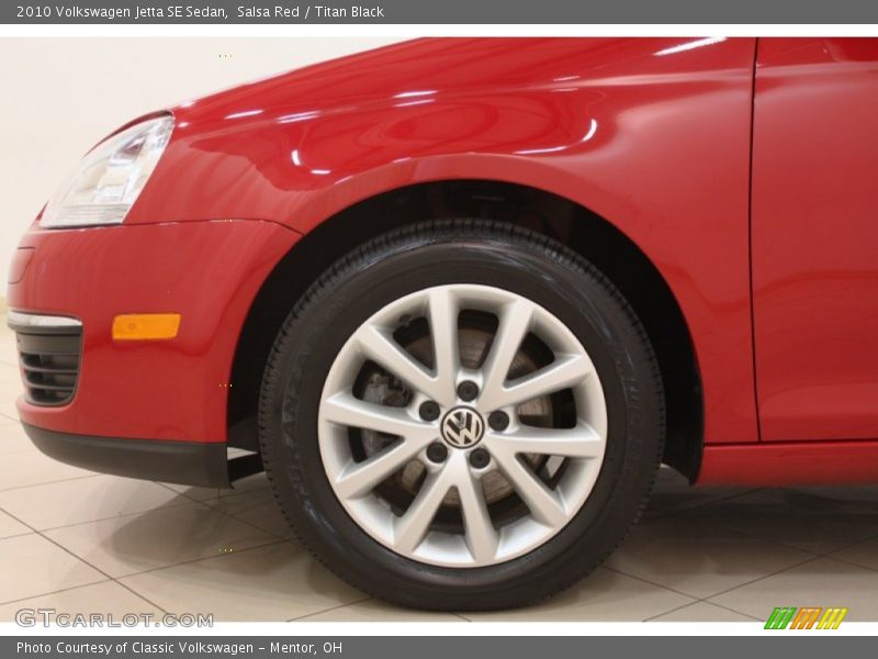 Salsa Red / Titan Black 2010 Volkswagen Jetta SE Sedan