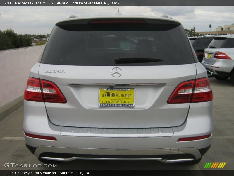 Iridium Silver Metallic / Black 2013 Mercedes-Benz ML 350 4Matic