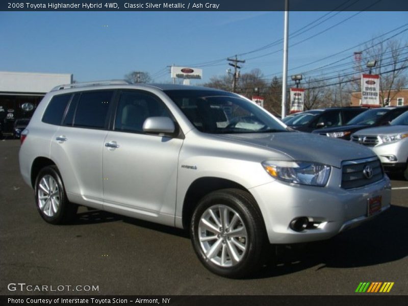 Classic Silver Metallic / Ash Gray 2008 Toyota Highlander Hybrid 4WD