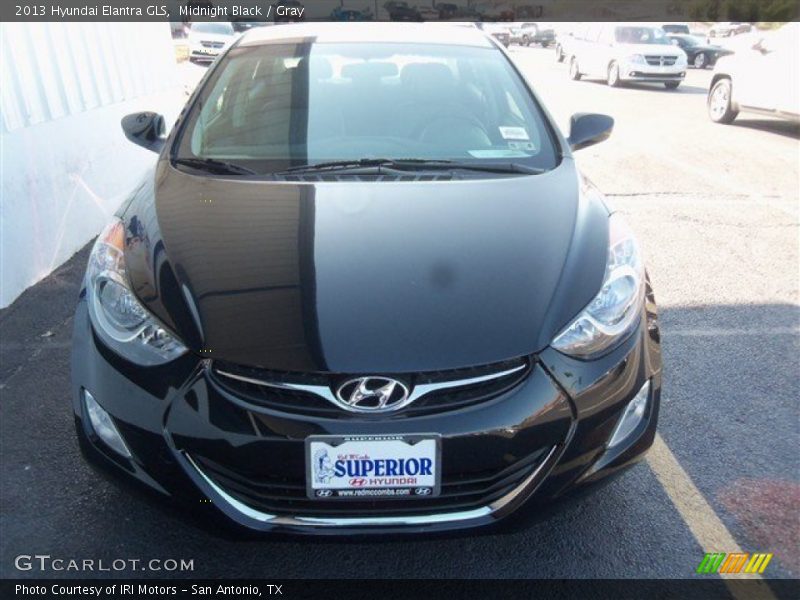 Midnight Black / Gray 2013 Hyundai Elantra GLS