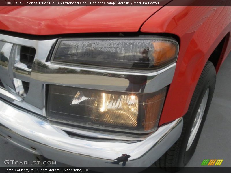 Radiant Orange Metallic / Medium Pewter 2008 Isuzu i-Series Truck i-290 S Extended Cab