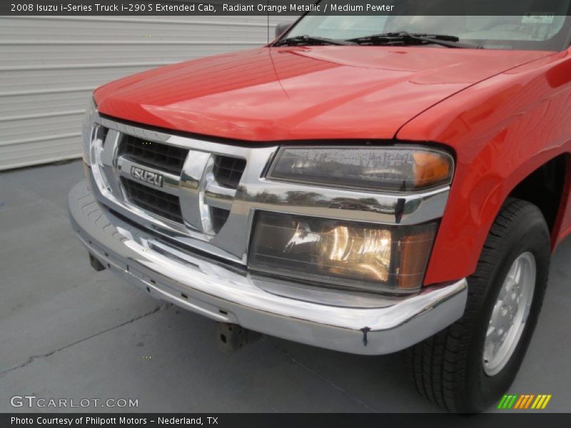 Radiant Orange Metallic / Medium Pewter 2008 Isuzu i-Series Truck i-290 S Extended Cab