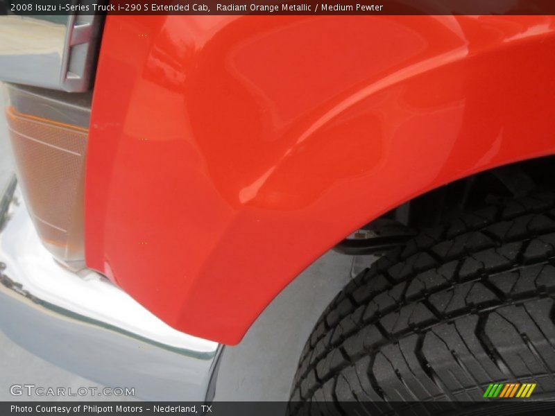 Radiant Orange Metallic / Medium Pewter 2008 Isuzu i-Series Truck i-290 S Extended Cab