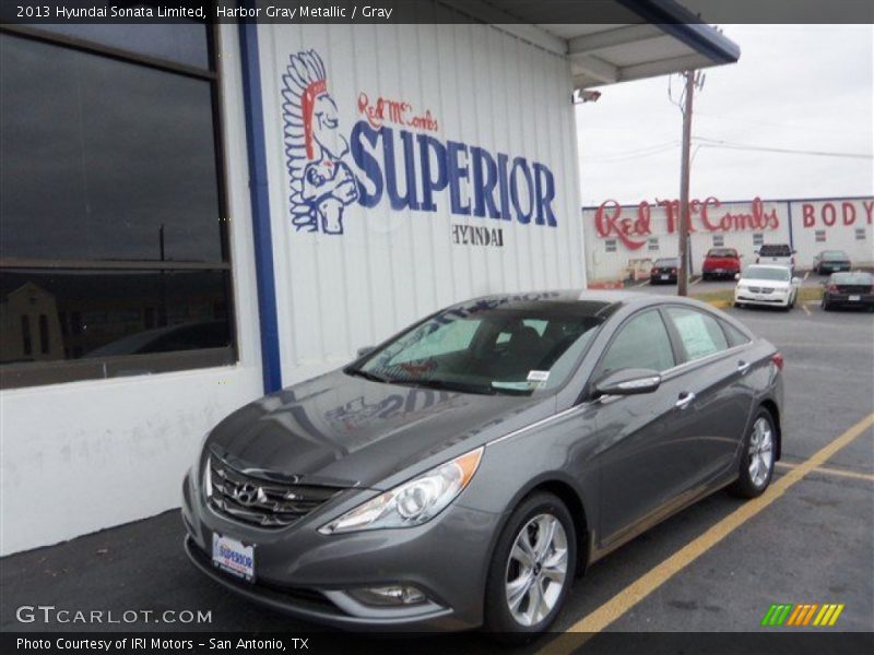 Harbor Gray Metallic / Gray 2013 Hyundai Sonata Limited