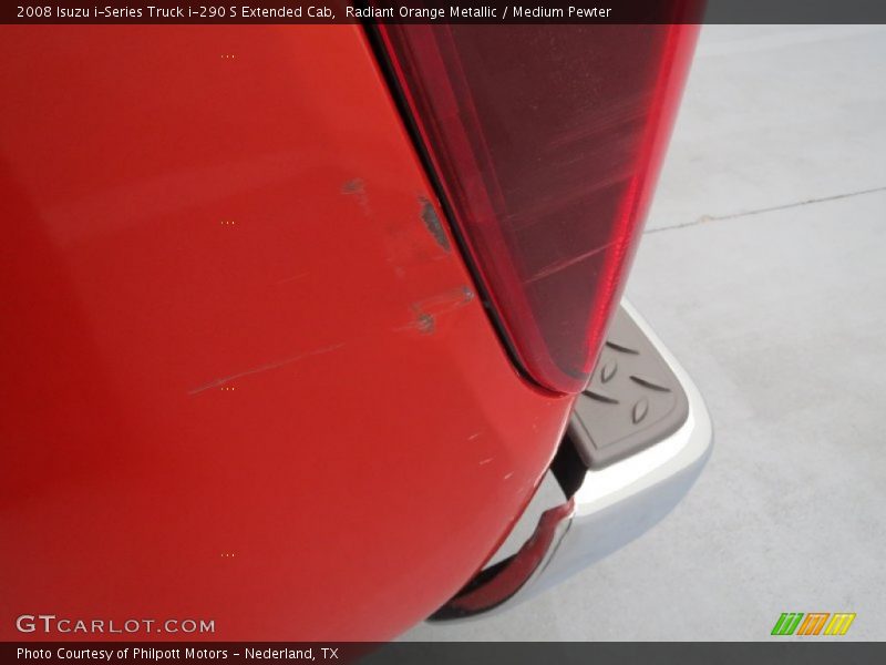 Radiant Orange Metallic / Medium Pewter 2008 Isuzu i-Series Truck i-290 S Extended Cab