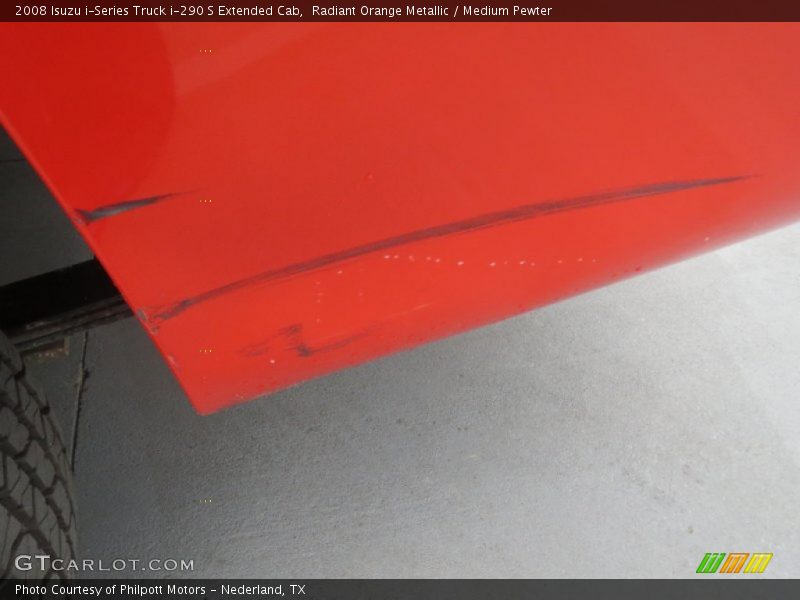 Radiant Orange Metallic / Medium Pewter 2008 Isuzu i-Series Truck i-290 S Extended Cab