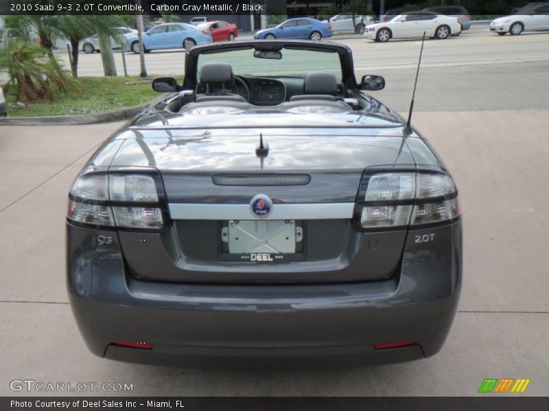 Carbon Gray Metallic / Black 2010 Saab 9-3 2.0T Convertible