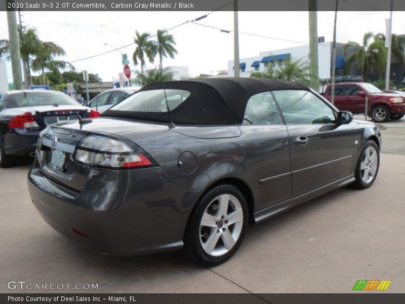 Carbon Gray Metallic / Black 2010 Saab 9-3 2.0T Convertible