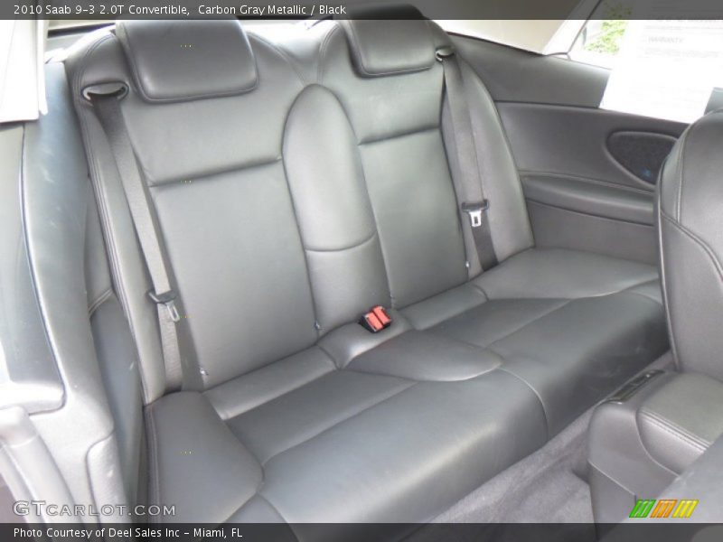 Rear Seat of 2010 9-3 2.0T Convertible