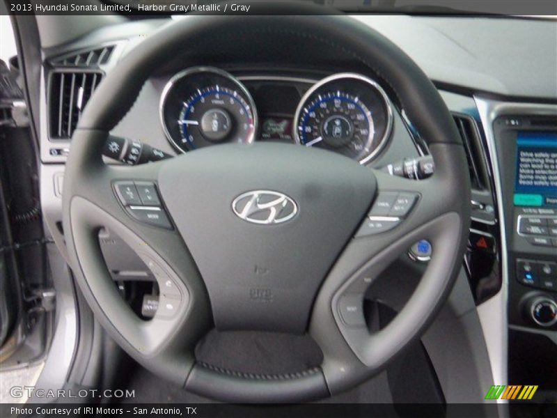 Harbor Gray Metallic / Gray 2013 Hyundai Sonata Limited