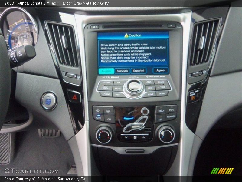 Harbor Gray Metallic / Gray 2013 Hyundai Sonata Limited