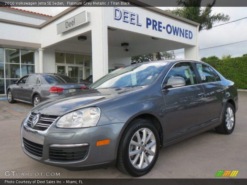 Platinum Grey Metallic / Titan Black 2010 Volkswagen Jetta SE Sedan