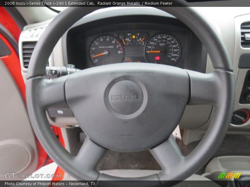 Radiant Orange Metallic / Medium Pewter 2008 Isuzu i-Series Truck i-290 S Extended Cab