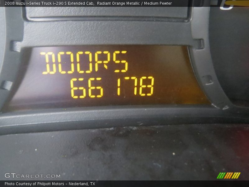 Radiant Orange Metallic / Medium Pewter 2008 Isuzu i-Series Truck i-290 S Extended Cab