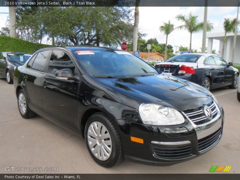 Black / Titan Black 2010 Volkswagen Jetta S Sedan