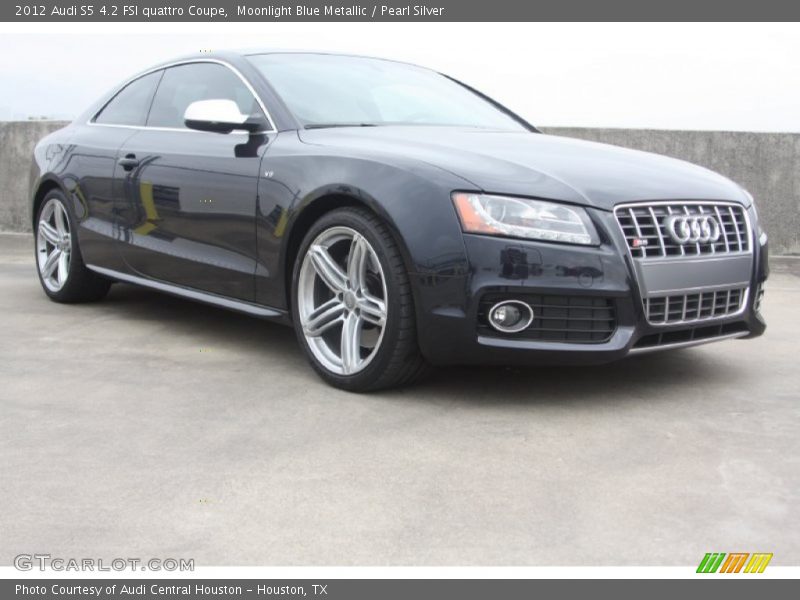 Moonlight Blue Metallic / Pearl Silver 2012 Audi S5 4.2 FSI quattro Coupe