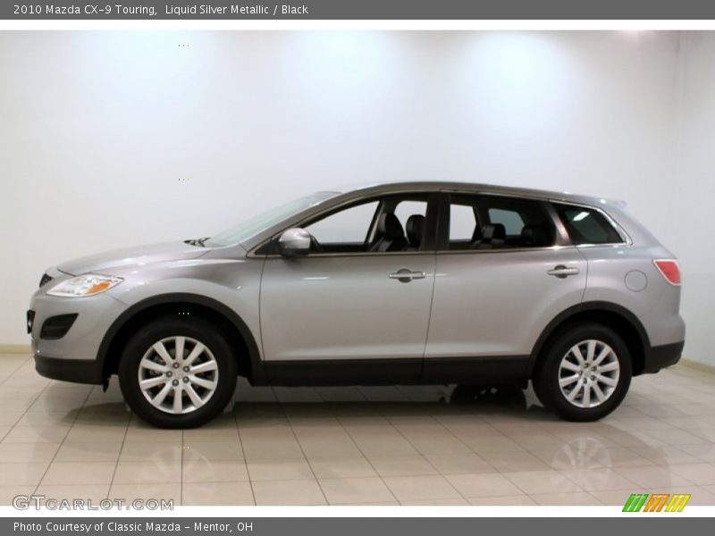 Liquid Silver Metallic / Black 2010 Mazda CX-9 Touring