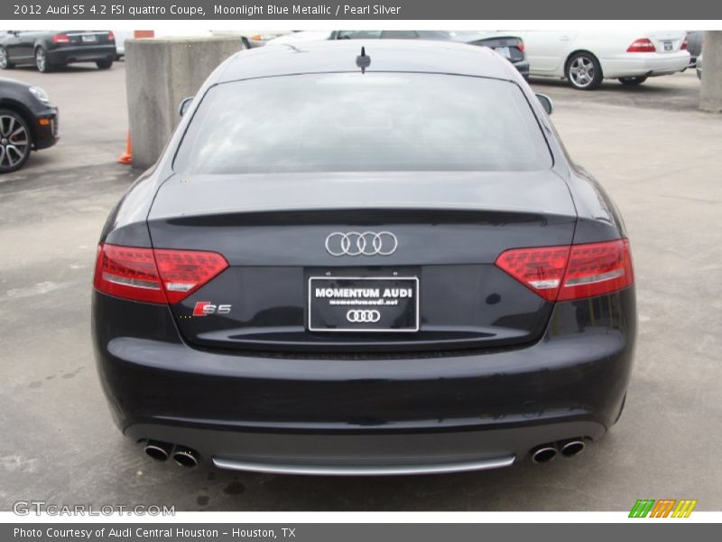 Moonlight Blue Metallic / Pearl Silver 2012 Audi S5 4.2 FSI quattro Coupe