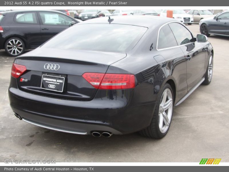 Moonlight Blue Metallic / Pearl Silver 2012 Audi S5 4.2 FSI quattro Coupe