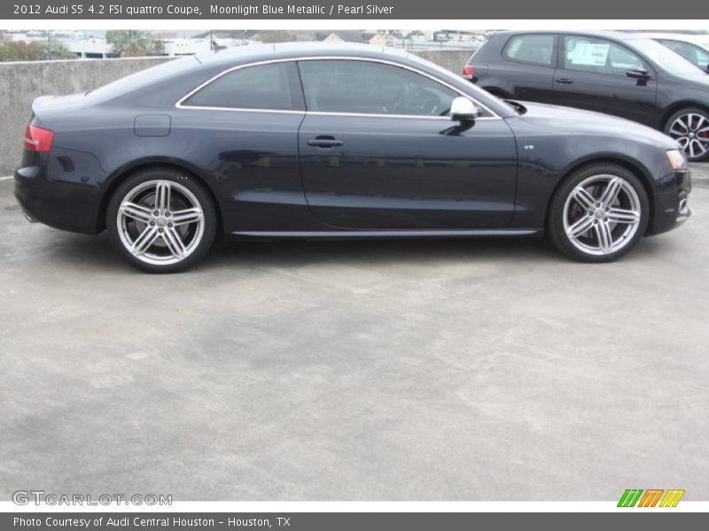 Moonlight Blue Metallic / Pearl Silver 2012 Audi S5 4.2 FSI quattro Coupe