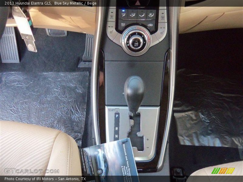 Blue Sky Metallic / Beige 2013 Hyundai Elantra GLS