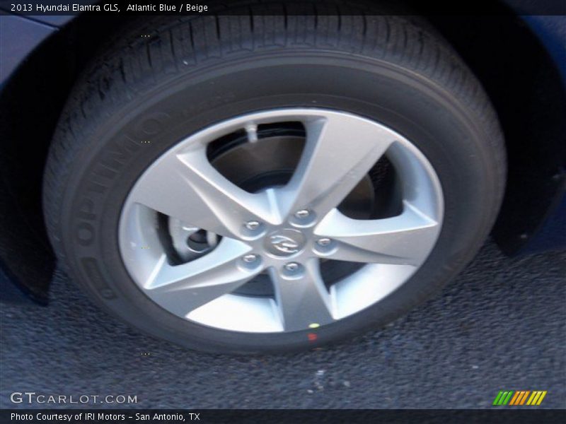Atlantic Blue / Beige 2013 Hyundai Elantra GLS