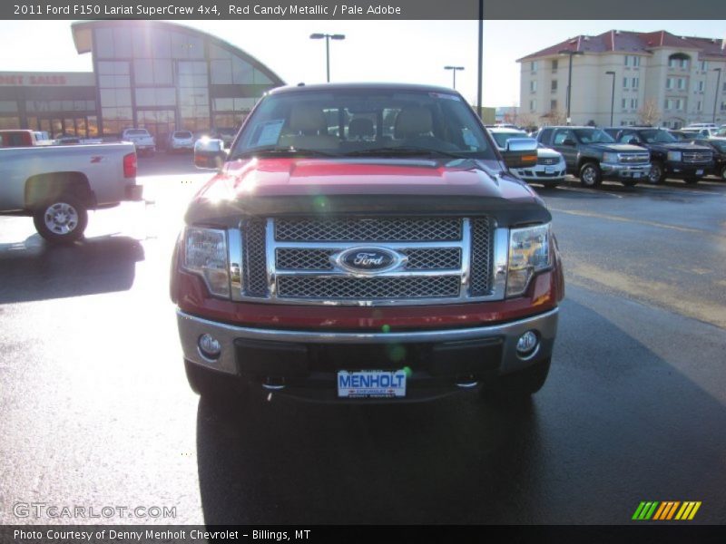 Red Candy Metallic / Pale Adobe 2011 Ford F150 Lariat SuperCrew 4x4