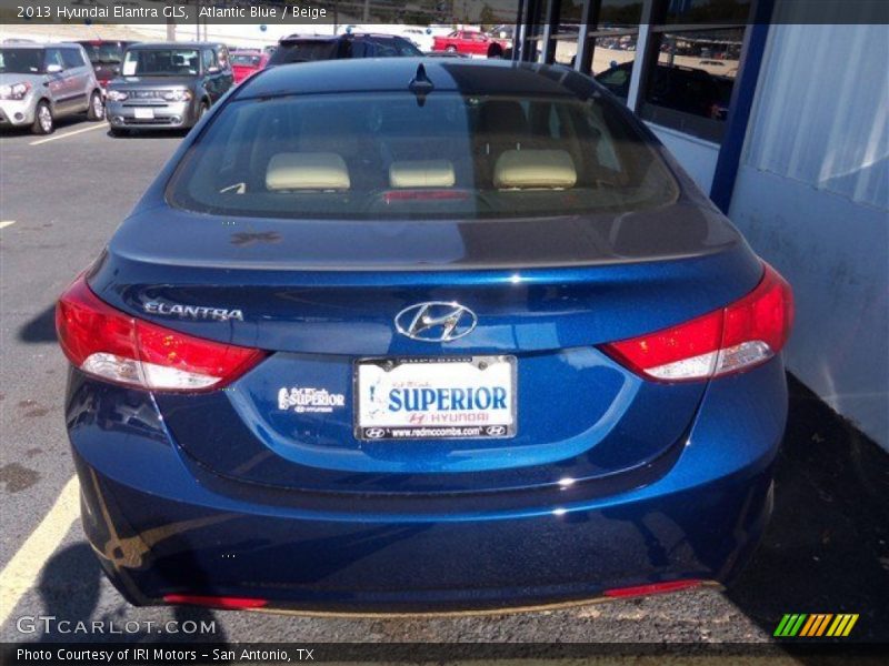 Atlantic Blue / Beige 2013 Hyundai Elantra GLS