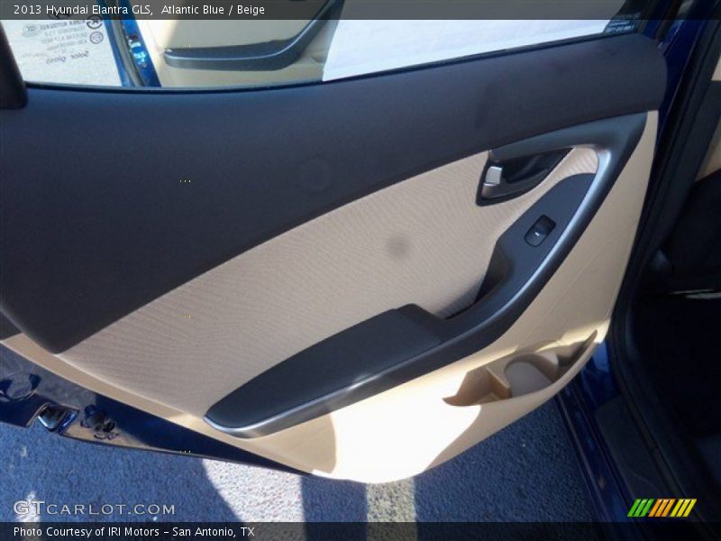 Atlantic Blue / Beige 2013 Hyundai Elantra GLS