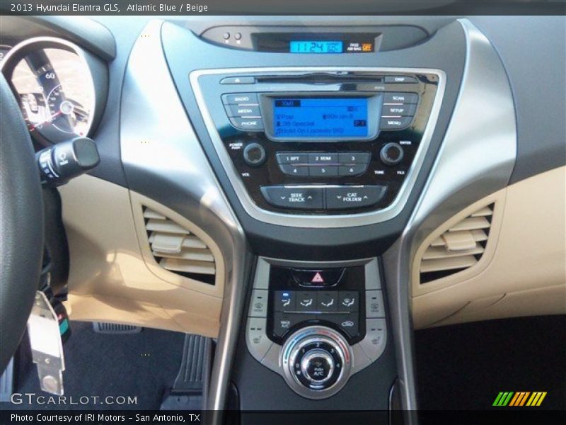 Atlantic Blue / Beige 2013 Hyundai Elantra GLS