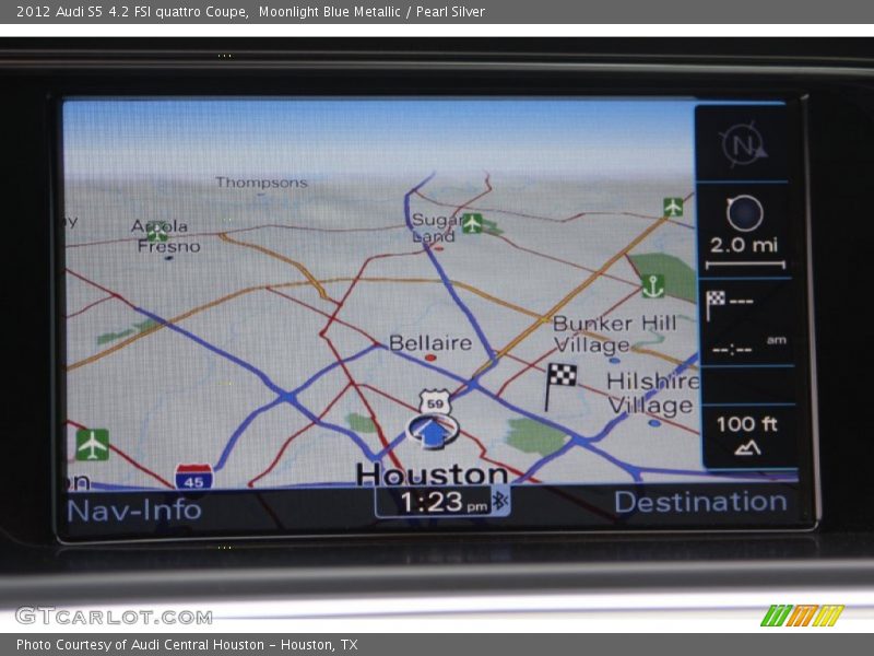 Moonlight Blue Metallic / Pearl Silver 2012 Audi S5 4.2 FSI quattro Coupe