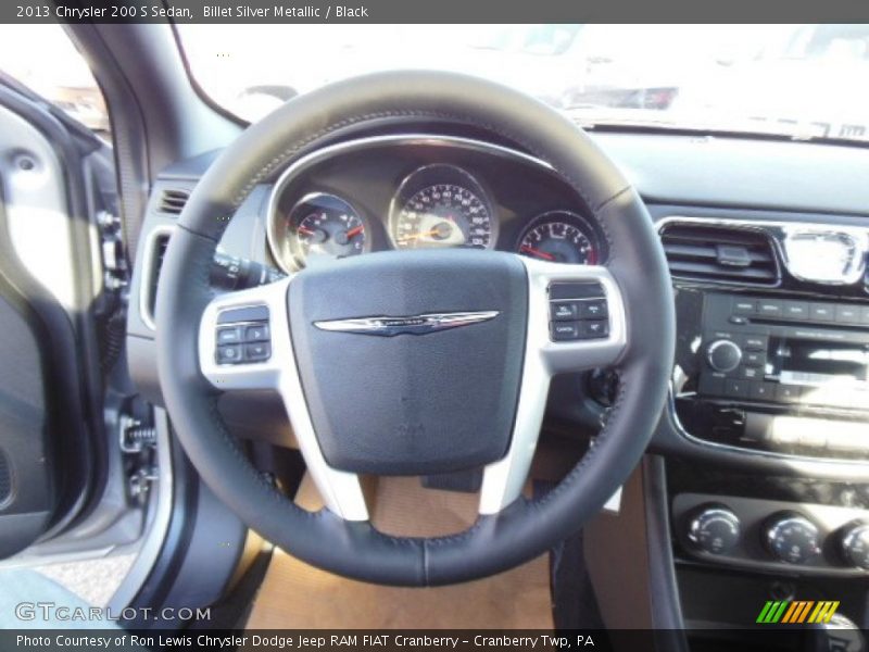 Billet Silver Metallic / Black 2013 Chrysler 200 S Sedan
