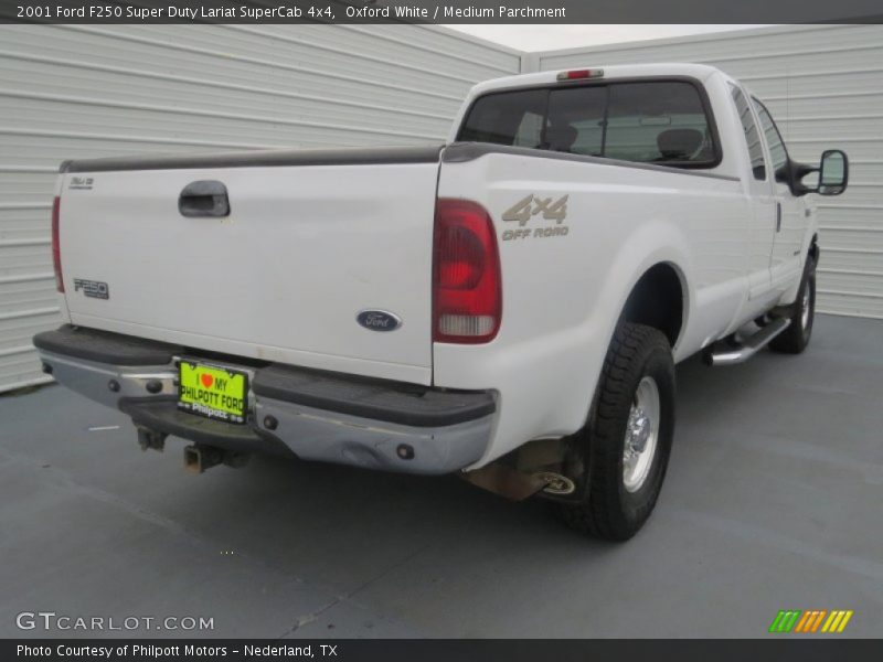 Oxford White / Medium Parchment 2001 Ford F250 Super Duty Lariat SuperCab 4x4