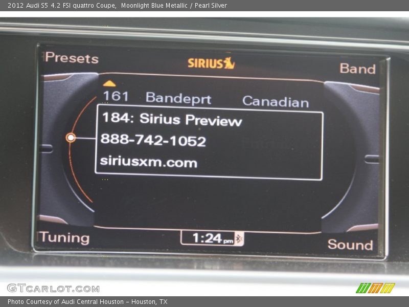 Moonlight Blue Metallic / Pearl Silver 2012 Audi S5 4.2 FSI quattro Coupe