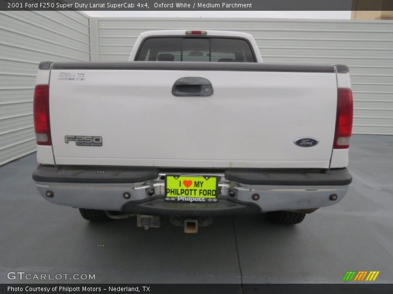 Oxford White / Medium Parchment 2001 Ford F250 Super Duty Lariat SuperCab 4x4